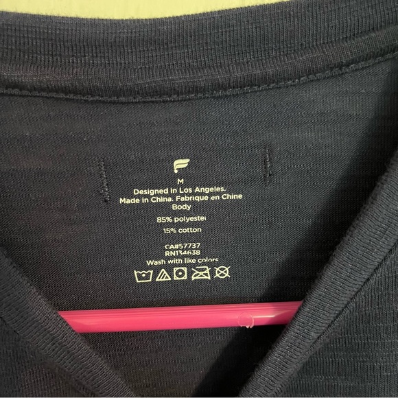 Mens Fabletics The Front Row Tee Shirt - Navy - Picture 4 of 8